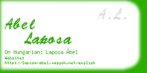 abel laposa business card